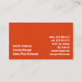 Activiteiten in de omgeving van Pizza Restaurant C Visitekaartje (Achterkant)