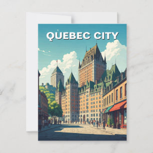 Activiteiten in de omgeving van Quebec City Chatea Briefkaart