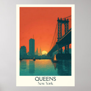 Activiteiten in de omgeving van Queens New York B Poster