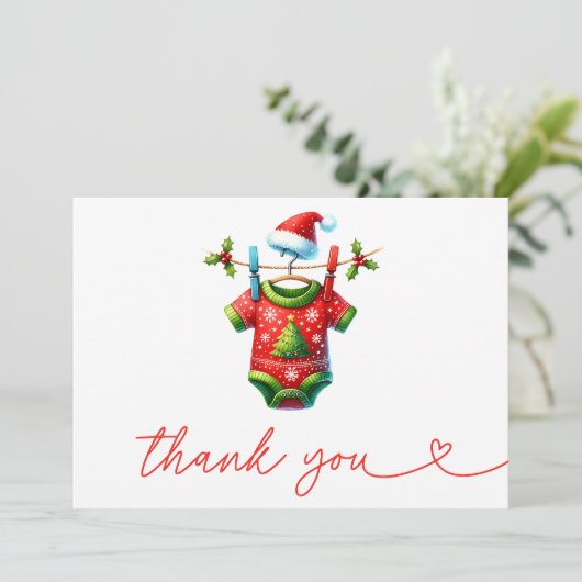 Activiteiten in de omgeving van Red Holly Christma Bedankkaart (Staand voorkant)