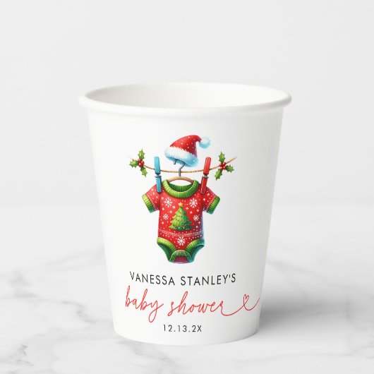 Activiteiten in de omgeving van Red Holly Christma Papieren Bekers (Voorkant)