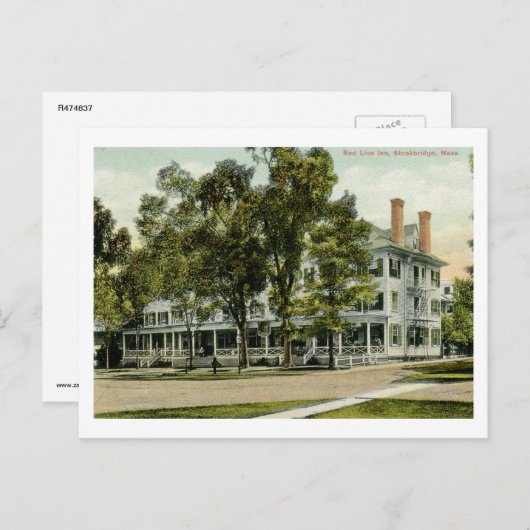 Activiteiten in de omgeving van Red Lion Inn Stock Briefkaart (Voorkant / Achterkant)