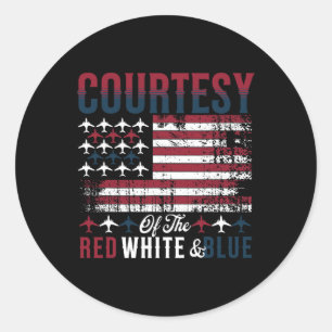Activiteiten in de omgeving van Red White and Blue Ronde Sticker