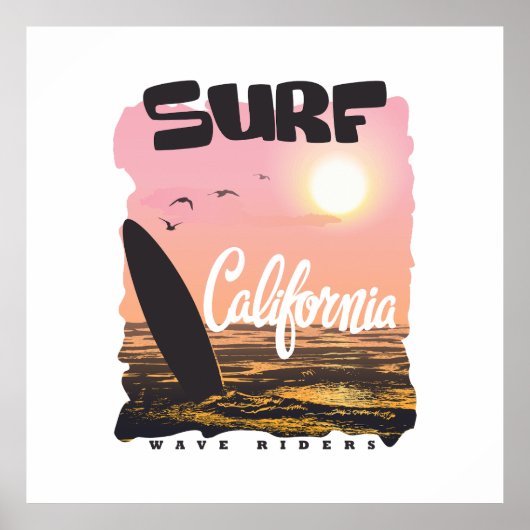Activiteiten in de omgeving van Retro California S Poster (Voorkant)