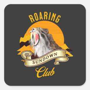 Activiteiten in de omgeving van Roaring Sundown Cl Vierkante Sticker
