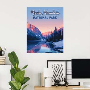 Activiteiten in de omgeving van Rocky Mountain Nat Poster