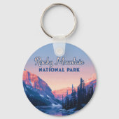 Activiteiten in de omgeving van Rocky Mountain Nat Sleutelhanger (Achterkant)