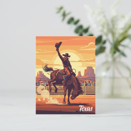 Activiteiten in de omgeving van Rodeo Texas Travel Briefkaart (Staand voorkant)