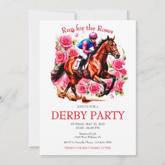 Activiteiten in de omgeving van Rozen Horse Derby Kaart (Voorkant)