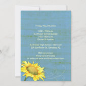 Activiteiten in de omgeving van Rustic Blue Sunflo Kaart (Achterkant)