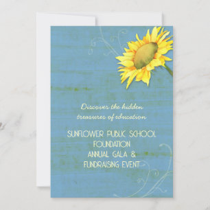 Activiteiten in de omgeving van Rustic Blue Sunflo Kaart