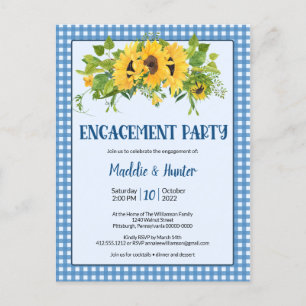 Activiteiten in de omgeving van Rustic Gingham & S Uitnodiging Briefkaart