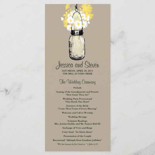 Activiteiten in de omgeving van Rustic Mason Jar D Programma (Voorkant)