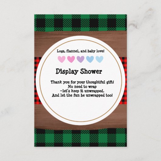 Activiteiten in de omgeving van Rustic Plaid Heart Informatiekaartje (Voorkant)