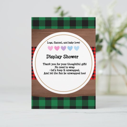 Activiteiten in de omgeving van Rustic Plaid Heart Informatiekaartje (Staand voorkant)