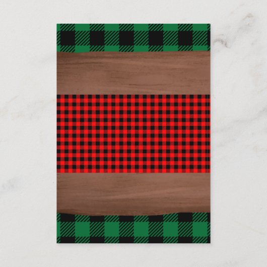 Activiteiten in de omgeving van Rustic Plaid Heart Informatiekaartje (Achterkant)