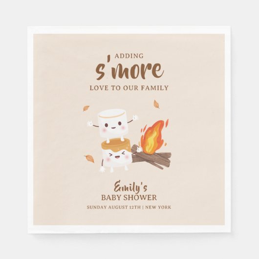 Activiteiten in de omgeving van Rustic S'more Love Servet (Voorkant)