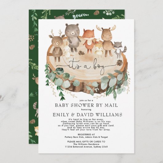 Activiteiten in de omgeving van Rustic Woodland Ba Kaart (Voorkant / Achterkant)