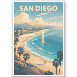 Activiteiten in de omgeving van San Diego Californ Sticker