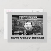 Activiteiten in de omgeving van Save Coney Island! Briefkaart (Voorkant / Achterkant)