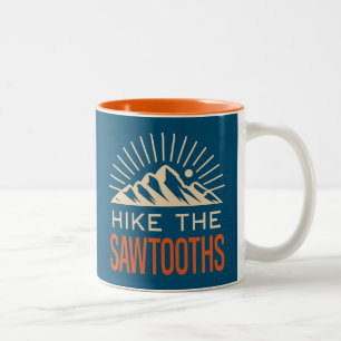 Activiteiten in de omgeving van Sawtooths Idaho Su Tweekleurige Koffiemok