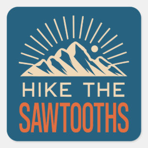 Activiteiten in de omgeving van Sawtooths Idaho Su Vierkante Sticker