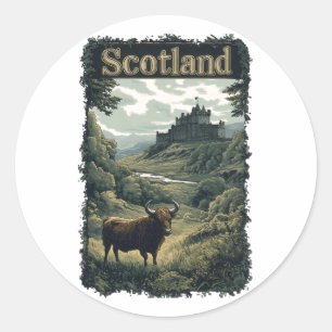 Activiteiten in de omgeving van Scotland Design: H Ronde Sticker