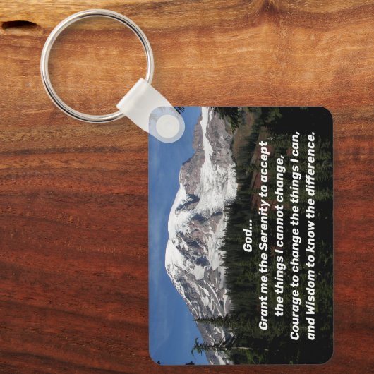 Activiteiten in de omgeving van Serenity Prayer Mo Sleutelhanger (Voorkant)