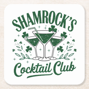 Activiteiten in de omgeving van Shamrocks Cocktail Vierkante Kartonnen Onderzetter