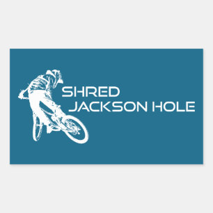 Activiteiten in de omgeving van Shred Jackson Hole Rechthoekige Sticker