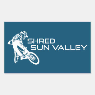Activiteiten in de omgeving van Shred Sun Valley I Rechthoekige Sticker
