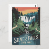 Activiteiten in de omgeving van Silver Herfsten St Briefkaart (Voorkant / Achterkant)