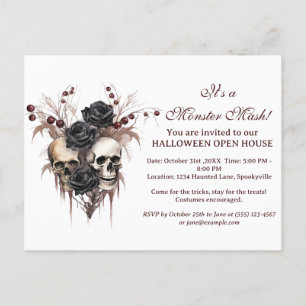 Activiteiten in de omgeving van Skull Halloween Op Feestdagenkaart