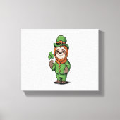 Activiteiten in de omgeving van Sloth St Patrick's Canvas Afdruk (Voorkant)