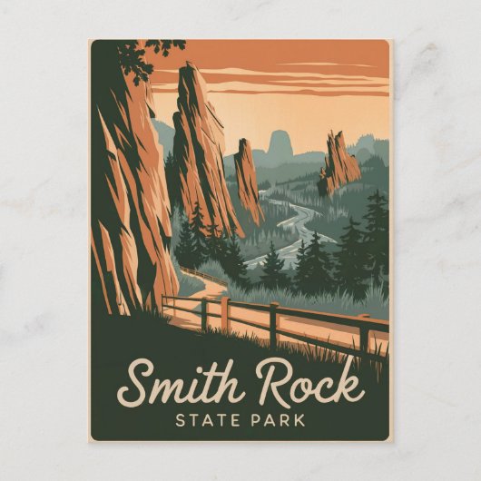 Activiteiten in de omgeving van Smith Rock State P Briefkaart (Voorkant)