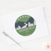 Activiteiten in de omgeving van Snoqualmie Valley  Ronde Sticker (Envelop)