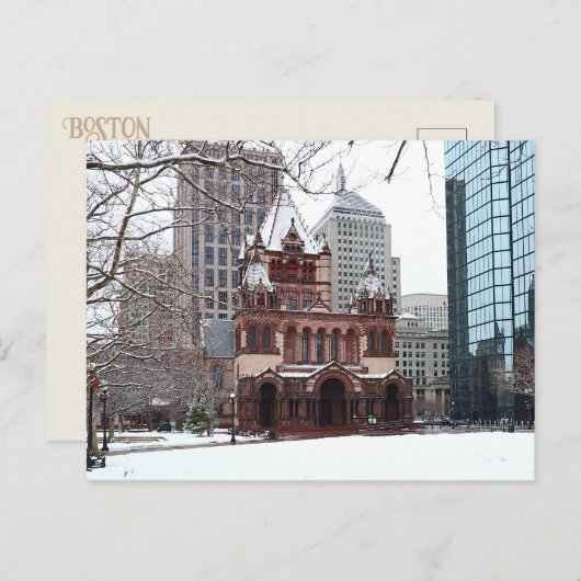 Activiteiten in de omgeving van Snowy Copley Squar Feestdagenkaart (Voorkant / Achterkant)