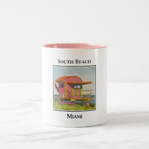 Activiteiten in de omgeving van South Beach Miami Tweekleurige Koffiemok