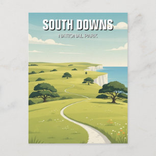 Activiteiten in de omgeving van South Downs Nation Briefkaart