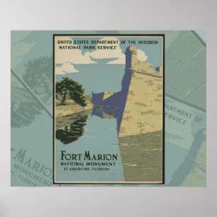 Activiteiten in de omgeving van St. Augustine Flor Poster