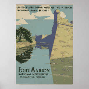 Activiteiten in de omgeving van St. Augustine Flor Poster