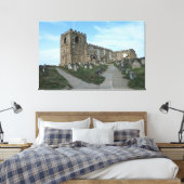 Activiteiten in de omgeving van St Mary's Church W Canvas Afdruk (Insitu (Slaapkamer))
