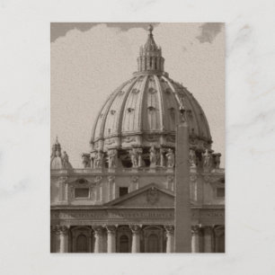 Activiteiten in de omgeving van St Peters Basilica Briefkaart