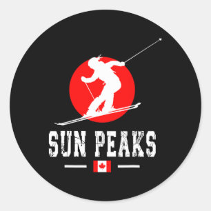 Activiteiten in de omgeving van Sun Peaks Canada S Ronde Sticker