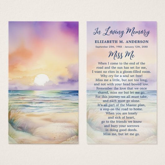 Activiteiten in de omgeving van Sunset Beach Funer Visitekaartje (Voorkant /achterkant)