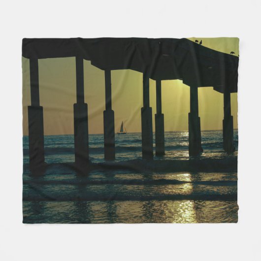 Activiteiten in de omgeving van Sunset Ocean Beach Fleece Deken (Voorkant (Horizontaal))