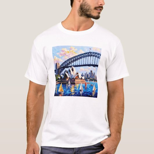Activiteiten in de omgeving van Sydney Harbour Vib T-shirt (Voorkant)