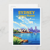 Activiteiten in de omgeving van Sydney Opera House Briefkaart (Voorkant / Achterkant)