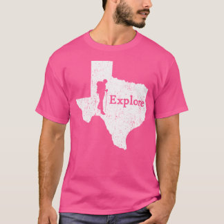 Activiteiten in de omgeving van Texas State Map Mo T-shirt