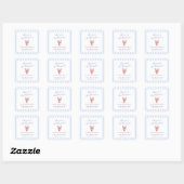 Activiteiten in de omgeving van The Hamptons Bache Vierkante Sticker (Vel)